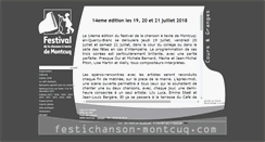 Desktop Screenshot of festichanson-montcuq.com