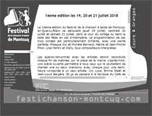 Tablet Screenshot of festichanson-montcuq.com